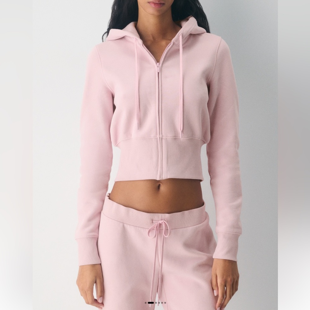 Aritzia Cozy Sweatfleece Snug Hi-rib Zip Hoodie